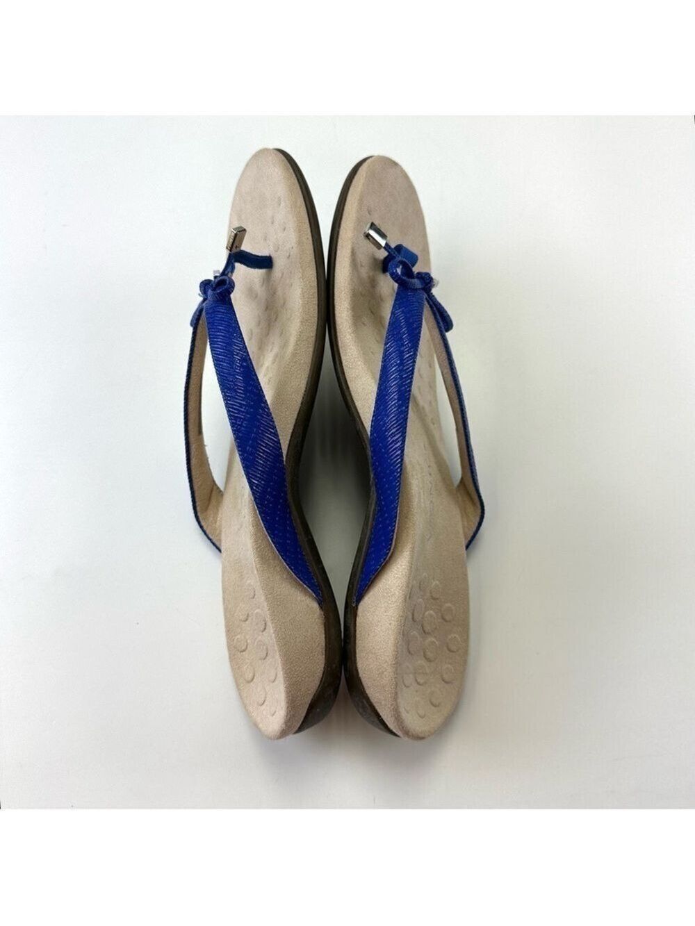 Vionic blue slip on sandal Womens Size 12 Royal Bella II comfort thong Orthotic - Picture 5 of 10